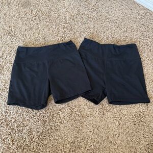 Women's Black Biker Shorts